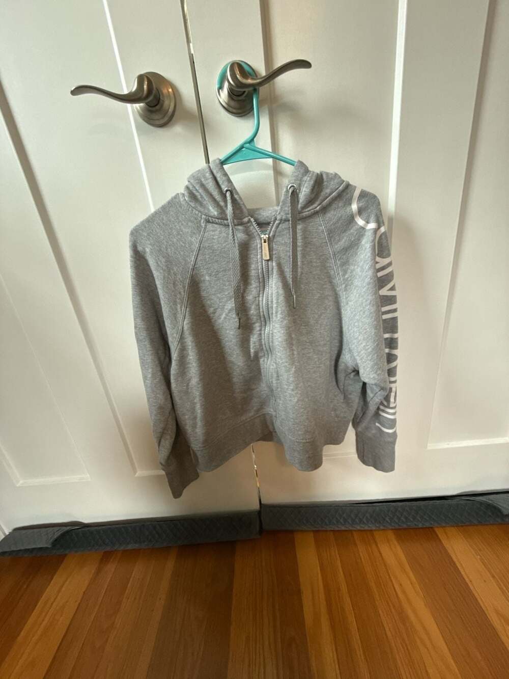 Calvin Klein Performance Full-Zip Hoodie Size S Grey